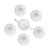 Bộ bình trà 1,2L bằng sứ Elmich RoseDesign EL-0216