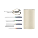 Bộ dao kéo inox 5 món kèm hộp đựng Elmich EL8404