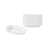 Bộ 6 đĩa bầu dục nhỡ Elmich RoseDesign EL-0263