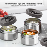 Hộp cơm giữ nhiệt inox 304 Elmich EL1290 dung tích 1.8L