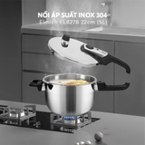 Nồi áp suất inox 304 Elmich EL8278 22cm 5L