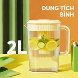 Set bình nhựa đựng nước dung tích 2L kèm 4 cốc Elmich EL8363