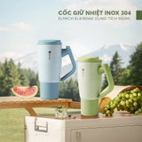 Cốc giữ nhiệt inox 304 Elmich EL8390AG dung tích 950ml