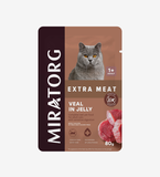 Thức ăn ướt thạch thịt bê cho mèo trưởng thành có hệ tiêu hoá nhạy cảm