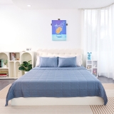 Bộ ga chun Goodnight Airsilk 3CT màu xanh than