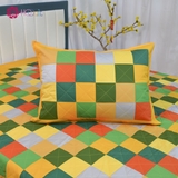 Yellow flower blanket on green grass