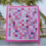Pink checkered blanket