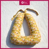 Gối oto chữ U Hoa vàng