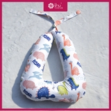 Gối oto chữ U hoạ tiết Khủng long