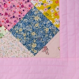 Pink Sunshine Square Quilt