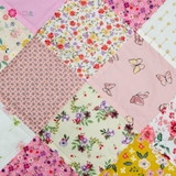Pink Sunshine Square Quilt