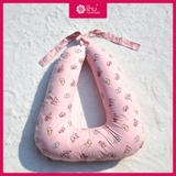 Gối Chữ U Ô Tô Họa Tiết Bướm Hồng