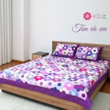 Purple hexagon patchwork blanket