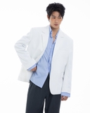 HARU BLAZER- WHITE