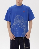 KISSING TEE- BLUE