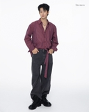 HENRY SHIRT- RED STRIPE