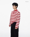 MANSION POLO- RED STRIPES