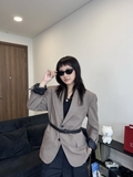 FIN BLAZER- BROWN