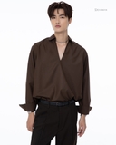 DOMIC SHIRT-BROWN