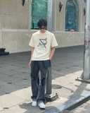 CAMPING TEE- BEIGE