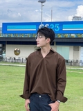DOMIC SHIRT-BROWN