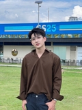 DOMIC SHIRT-BROWN
