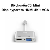 Mazer - Bộ chuyển đổi Mini Displayport to HDMI 4K + VGA