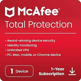 McAfee Total Protection 2024 | 1 Device | 1 Year Subscription