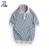 Áo POLO nam DATAMAN dệt kim, họa tiết MONOGRAM trẻ trung, chất liệu Mongtoghi mềm, nhẹ - POLODT22-02