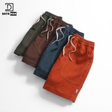 Quần Short Đùi Nhung Tăm Nam Nữ DATAMAN form unisex, chất liệu mát mẻ, may chỉ nổi trẻ trung - QS22-01