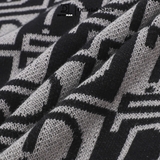 Áo GILE len nam DATAMAN dệt Jacquard, họa tiết MONOGRAM logo trẻ trung, form rộng, dáng Unisex - GILEDT22-08