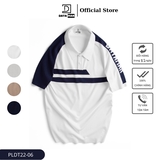 Áo polo dệt kim nam đánh golf DATAMAN, nách raglan, chất liệu visco