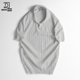 Áo Polo nam ngắn tay DATAMAN dệt kim, cổ chữ V, vải cotton chải kĩ mềm mịn, không bai xù - DT22-01