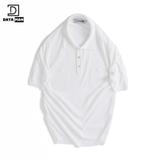 Áo POLO nam DATAMAN dệt kim, họa tiết MONOGRAM trẻ trung, chất liệu Mongtoghi mềm, nhẹ - POLODT22-02