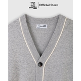 Áo Cardigan len nam DATAMAN, cổ chữ V, mở 5 khuy, chất len lông thỏ dày dặn, có viền trang trí phong cách Hàn Quốc DT31