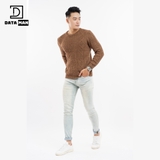 Áo len nam DATAMAN, cổ tròn, hoạ tiết vặn thừng cable-knit, chất liệu len lông cừu cao cấp, dày dặn, mềm mại - DT20