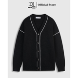 Áo Cardigan len nam DATAMAN, cổ chữ V, mở 5 khuy, chất len lông thỏ dày dặn, có viền trang trí phong cách Hàn Quốc DT31