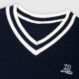 Áo gile len nam DATAMAN cao cấp, form rộng, unisex, thêu logo ở ngực, chất liệu len len lông cừu, style Hàn Quốc -  DT51