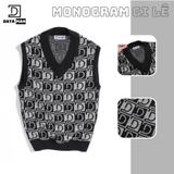 Áo GILE len nam DATAMAN dệt Jacquard, họa tiết MONOGRAM logo trẻ trung, form rộng, dáng Unisex - GILEDT22-08