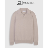 Áo Polo nam dài tay DATAMAN dệt kim, phong cách Hàn Quốc vải cotton chải kĩ mềm mịn, không bai xù, bo tay bo gấu - DT28