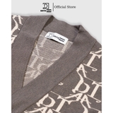 Áo Cardigan nam DATAMAN, len dệt Jacquard họa tiết Monogram DATA thời thượng, chất len dày dặn, siêu mềm mịn - DT22