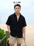 Áo sơ mi cộc tay H.I.M STUDIO Corduroy Relaxed Short Sleeve Shirt - ACH2403