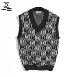 Áo GILE len nam DATAMAN dệt Jacquard, họa tiết MONOGRAM logo trẻ trung, form rộng, dáng Unisex - GILEDT22-08