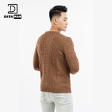Áo len nam DATAMAN, cổ tròn, hoạ tiết vặn thừng cable-knit, chất liệu len lông cừu cao cấp, dày dặn, mềm mại - DT20