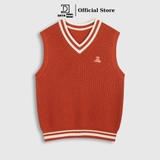 Áo gile len nam DATAMAN cao cấp, form rộng, unisex, thêu logo ở ngực, chất liệu len len lông cừu, style Hàn Quốc -  DT51