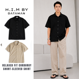 Áo sơ mi cộc tay H.I.M STUDIO Corduroy Relaxed Short Sleeve Shirt - ACH2403