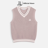 Áo gile len nam DATAMAN cao cấp, form rộng, unisex, thêu logo ở ngực, chất liệu len len lông cừu, style Hàn Quốc -  DT51