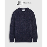 Áo len nam DATAMAN, cổ tròn, hoạ tiết vặn thừng cable-knit, chất liệu len lông cừu cao cấp, dày dặn, mềm mại - DT20