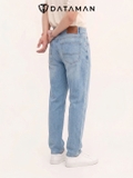 Quần JEANS nam DATAMAN cao cấp, dáng slim basic, co giãn - QJD2406