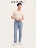 Quần JEANS nam DATAMAN cao cấp, dáng slim basic, co giãn - QJD2406